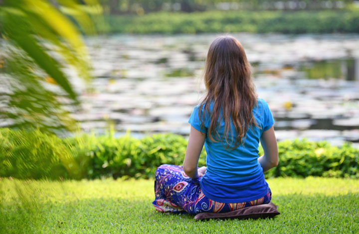 Meditationstechniken zum Testen